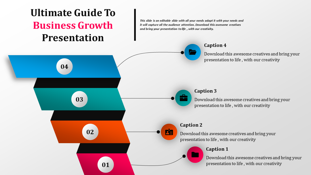 Guide To Business Growth Presentation PPT Template